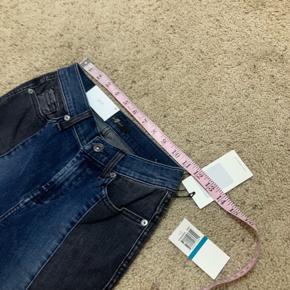 7 for all mankind 2 tone panel colorblock jeans - Picture 4 of 8